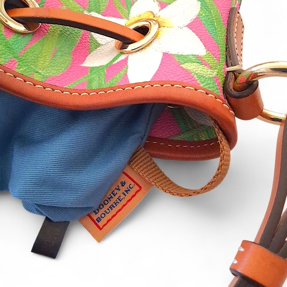 Dooney & Bourke Daffodil Floral Drawstring Bucket Bag - Picture 11 of 15